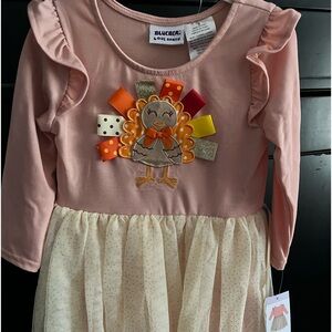 Girls Bluberi Boulevard Thanksgiving dresses.
